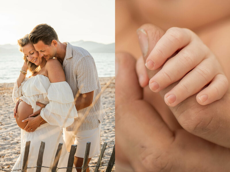 Pack grossesse et naissance, séance photo en famille à Hyères